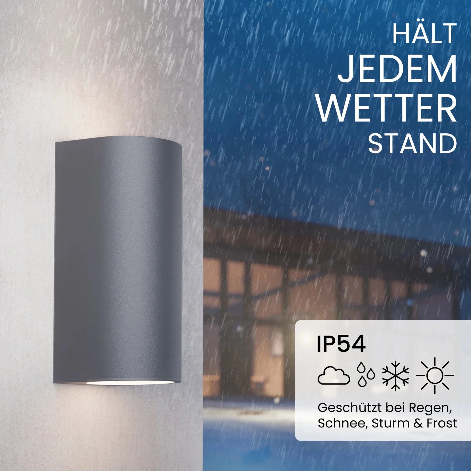Wandleuchte VAYA DUO Up-&-Down-Light, 2x GU10, IP54