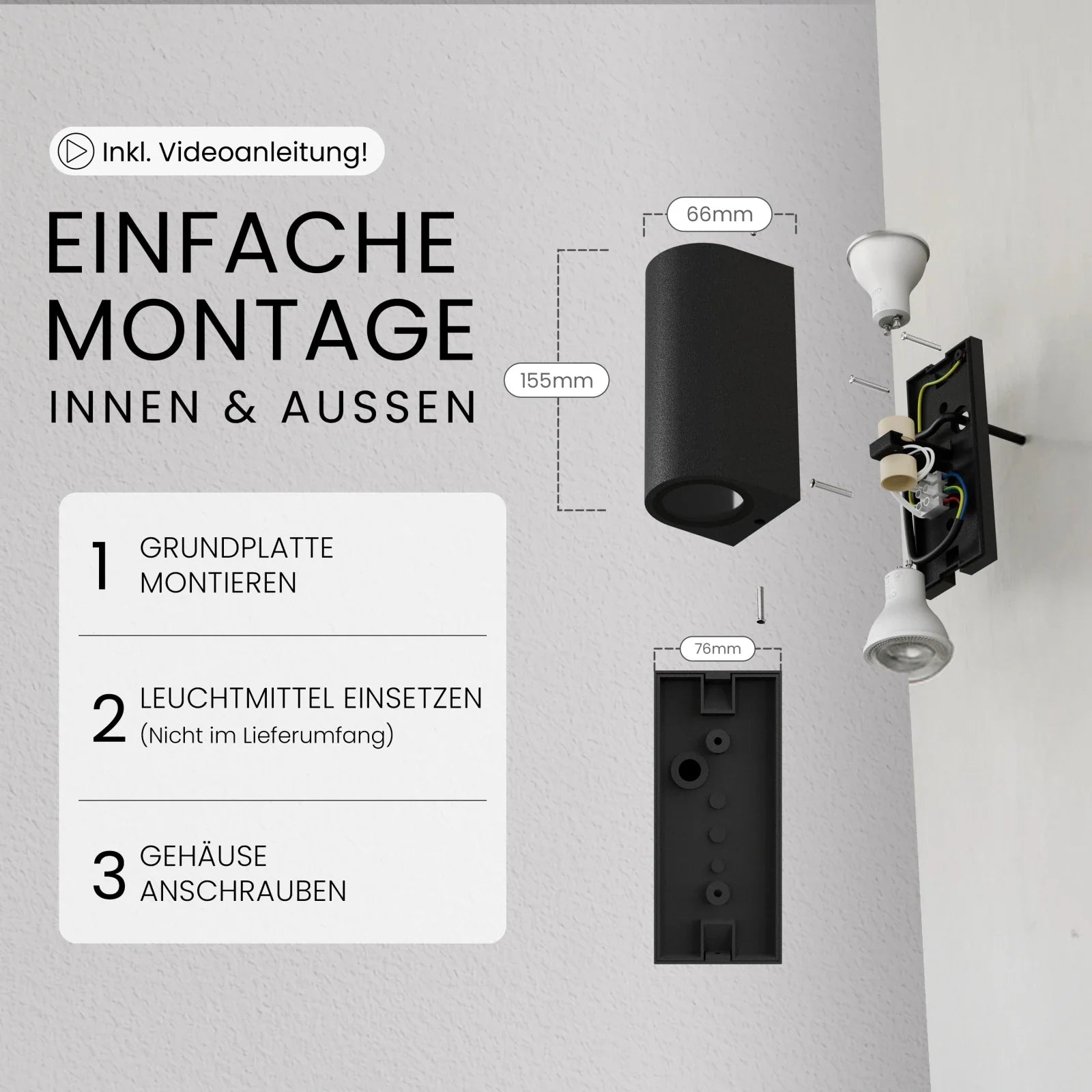 Wandleuchte VAYA DUO Up-Down-Light Wirkung