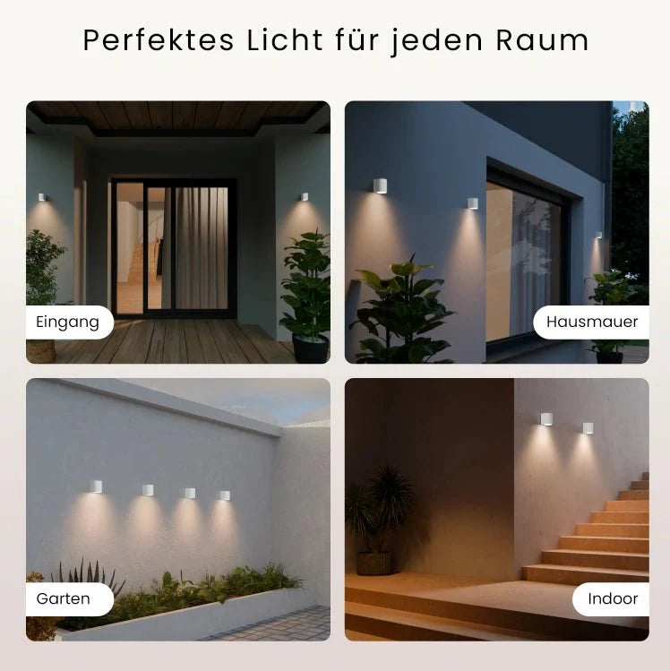 Wandleuchte VAYA innen/außen, GU10, IP54