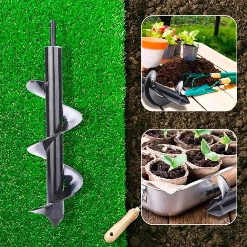 GardenAuger – Bohraufsatz für Pflanzlöcher, Gartenschnecke