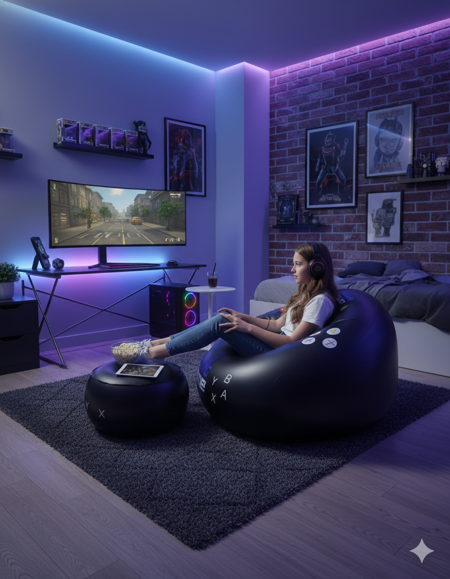 InflatableSeat Aufblasbarer Gaming-Sitz, Tragbar Und Komfortabel