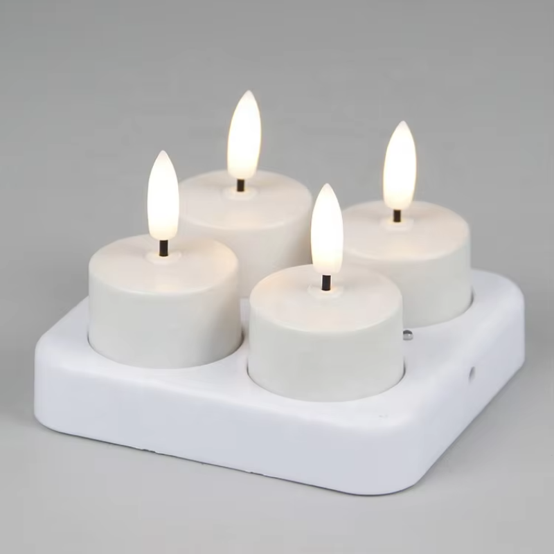 CozyCandles – Wiederaufladbare LED-Teelichter mit Fernbedienung