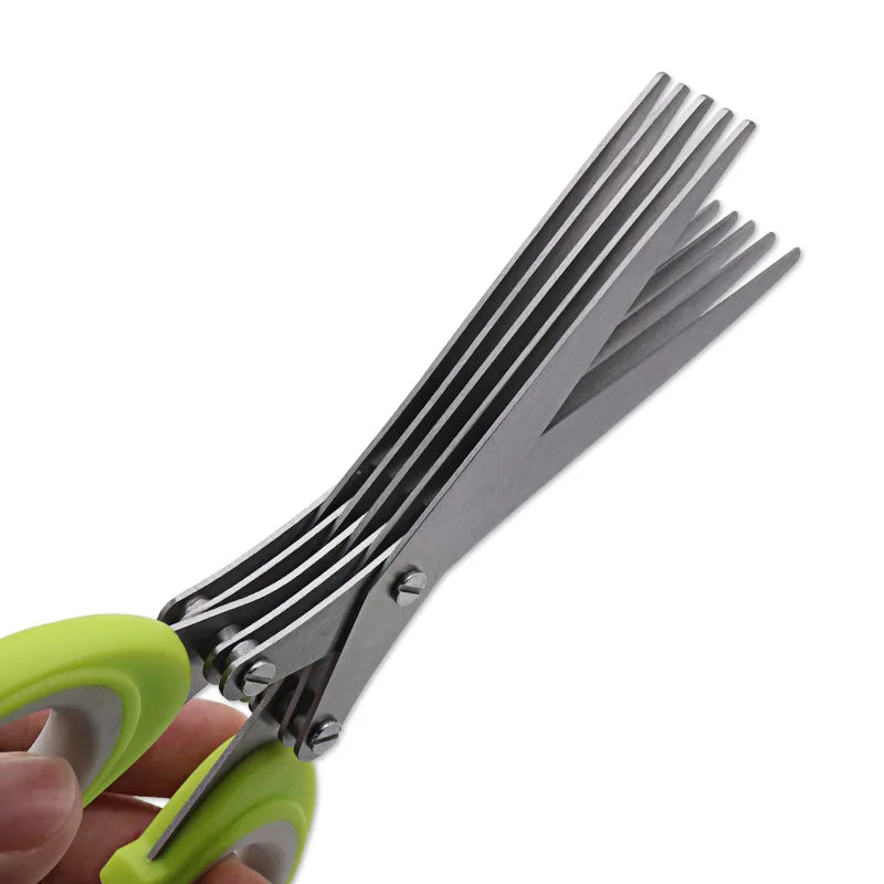KitchenScissors 5-Klingen Küchenschere Für Kräuter Und Salat