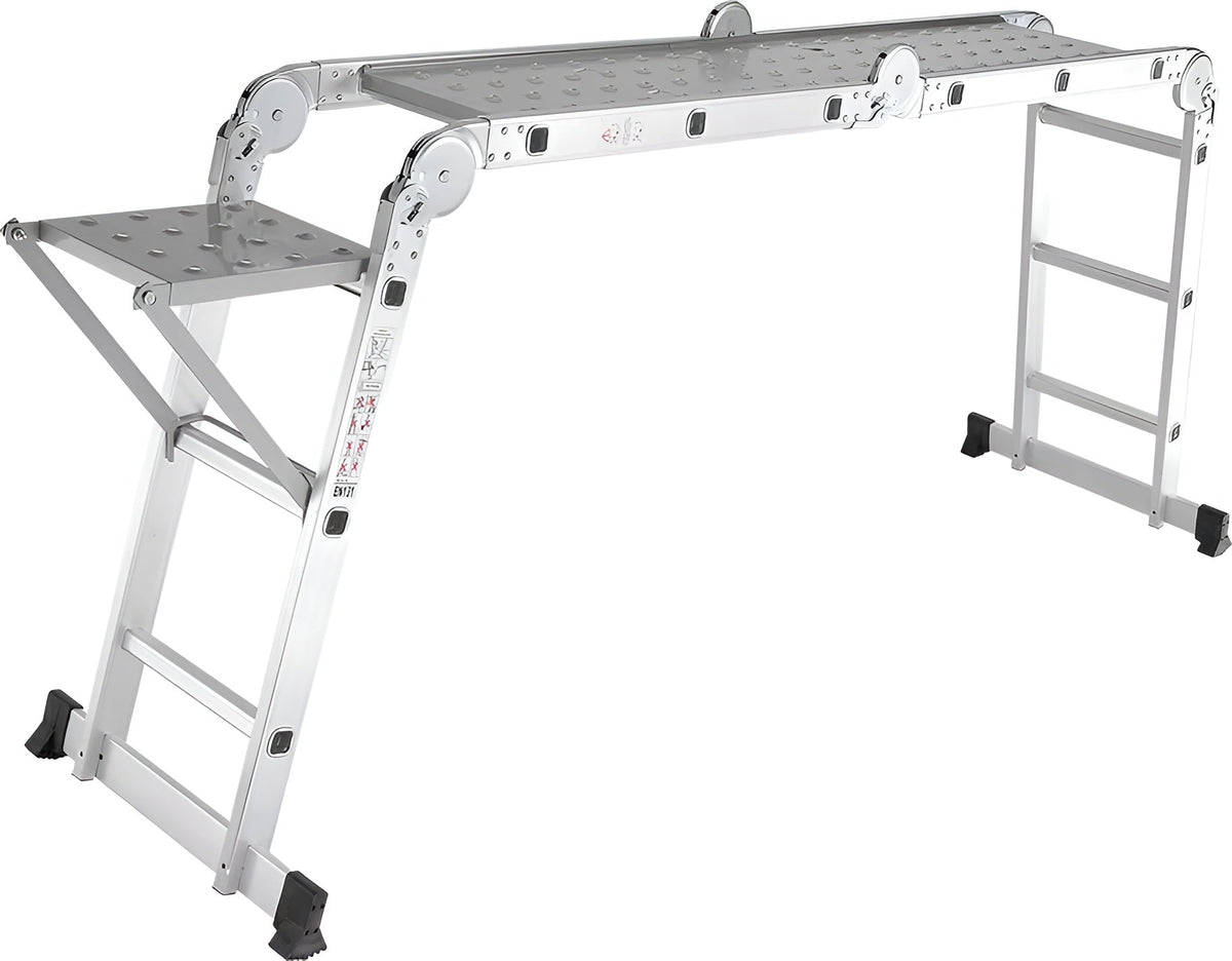 LadderHelper an Holz- und Aluminiumleiter montiert