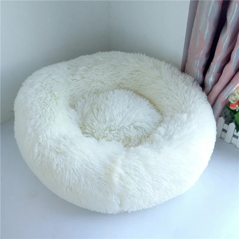 FurryBed Haustierbett Rund, Beruhigend und Waschbar
