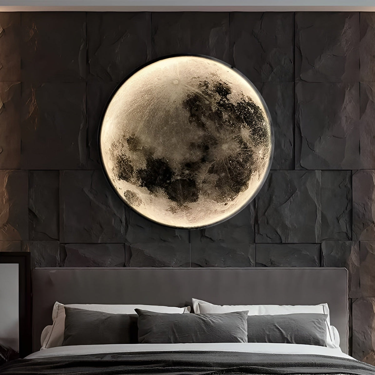GlowingMoon 3D Mondlampe Mit Sanftem LED-Licht