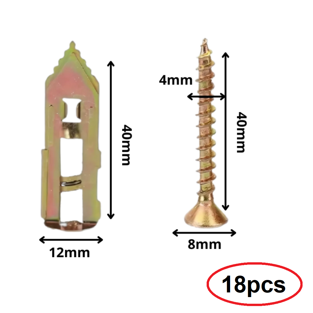 WallScrews Bohrfreie Wanddübel und Schrauben