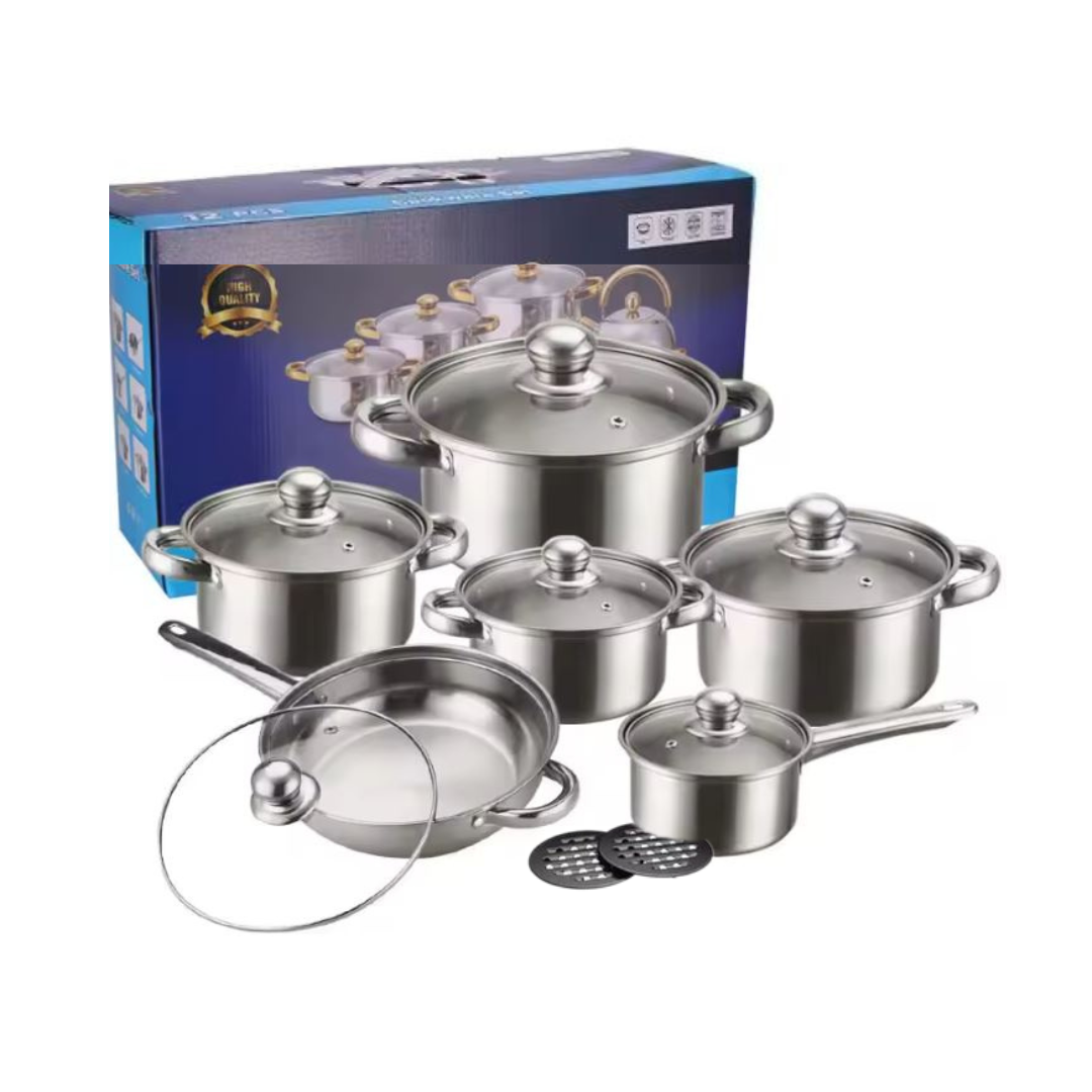 CookingSet 12-Teiliges Kochgeschirrset Aus Edelstahl