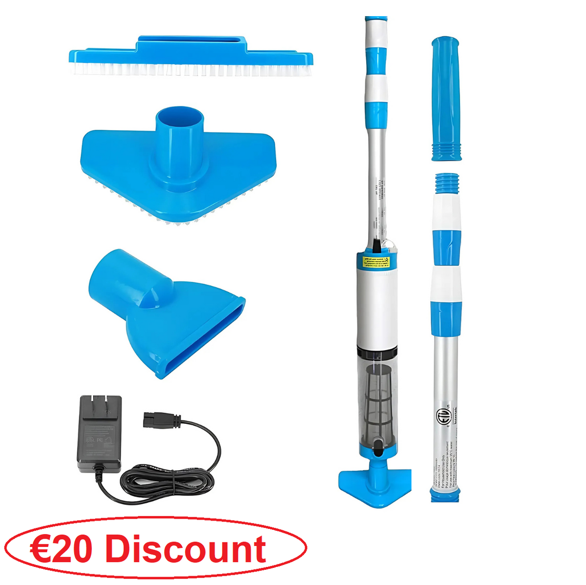 PoolCleaner Wiederaufladbarer Handstaubsauger Für Schwimmbecken