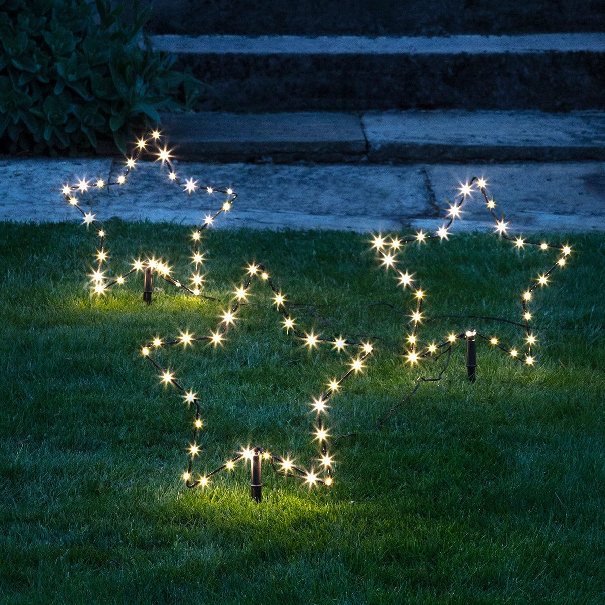LED Stableuchten Sterne 3er-Set Osby – Gartendeko Außen