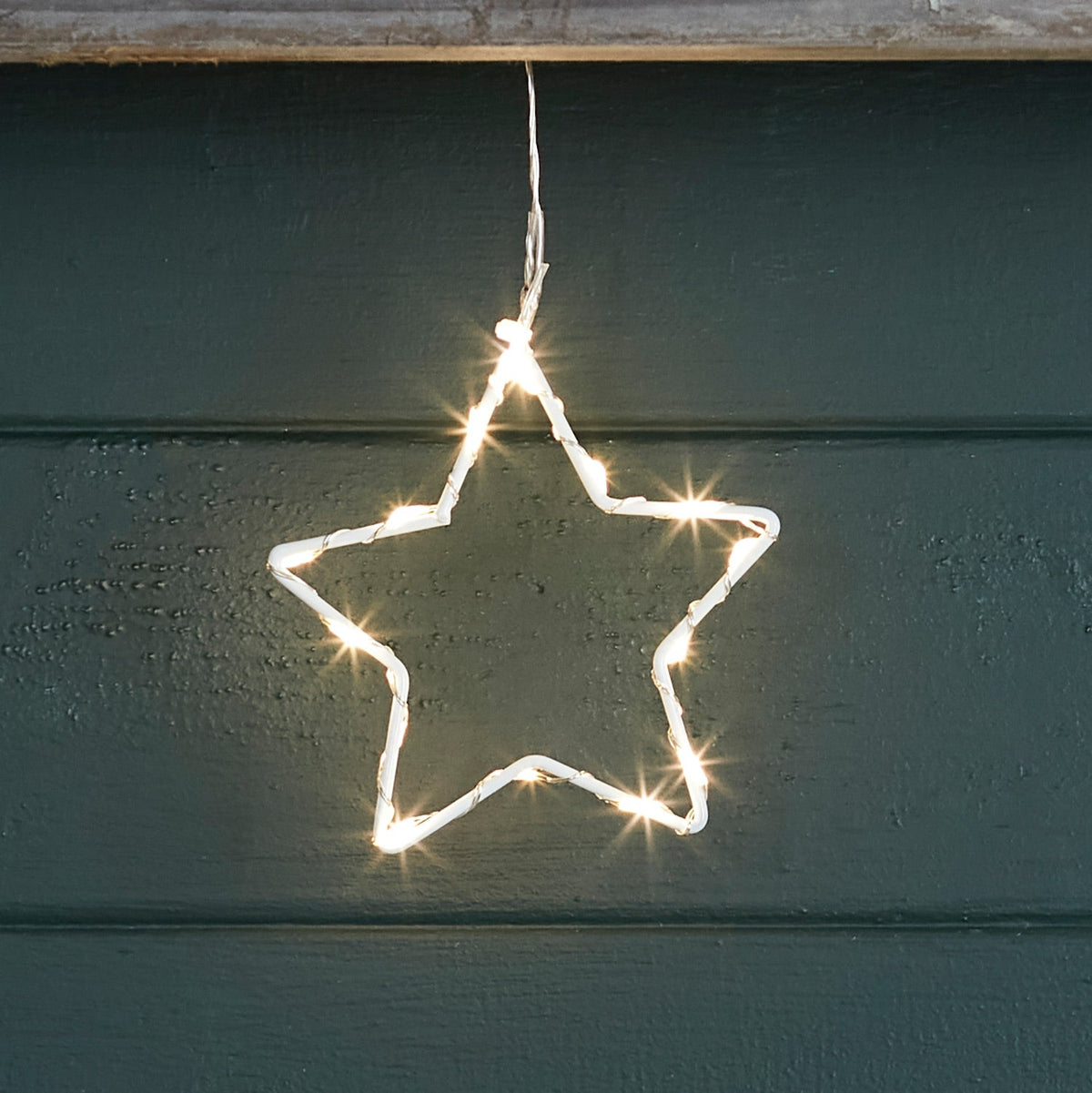 LED Sternen-Girlande 90er – Warmweiß Innen und Außen