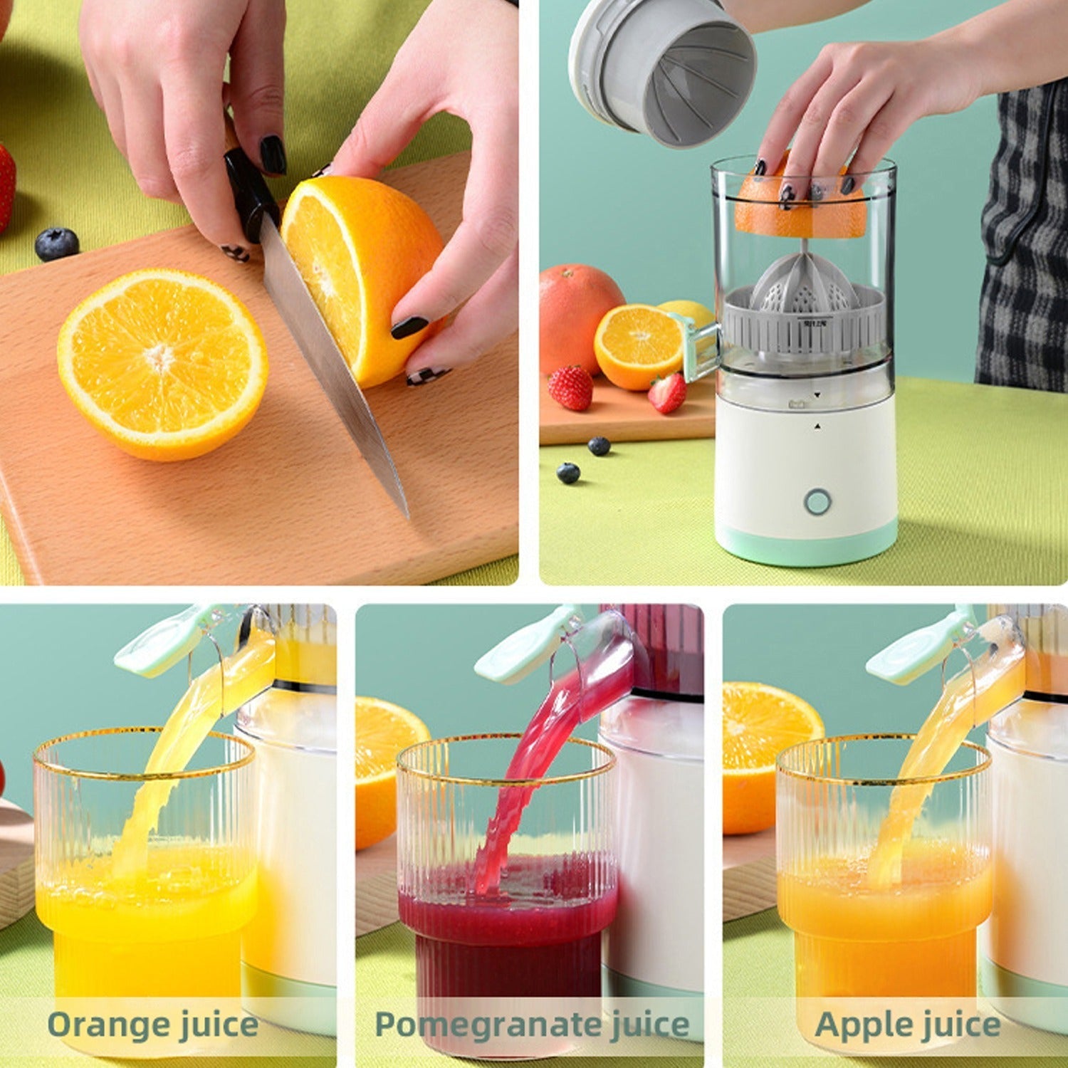 FruitJuicer Motor mit Edelstahlklingen