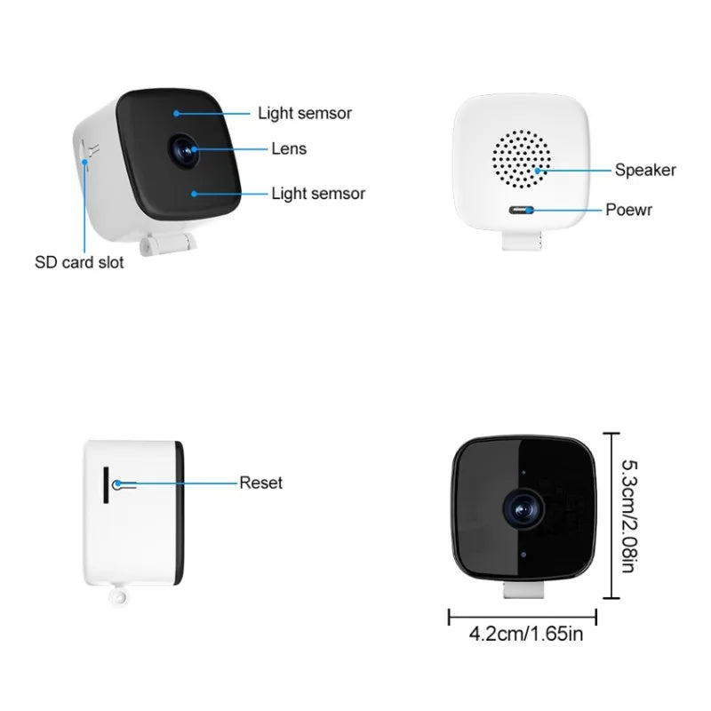 SecurityCamera – 2.4G WiFi Überwachungskamera mit 360° Drehung