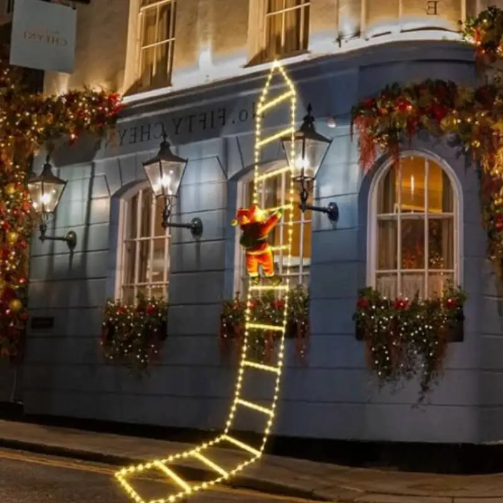 ChristmasLadder – Weihnachtsmann-LED-Leiter für den Außenbereich