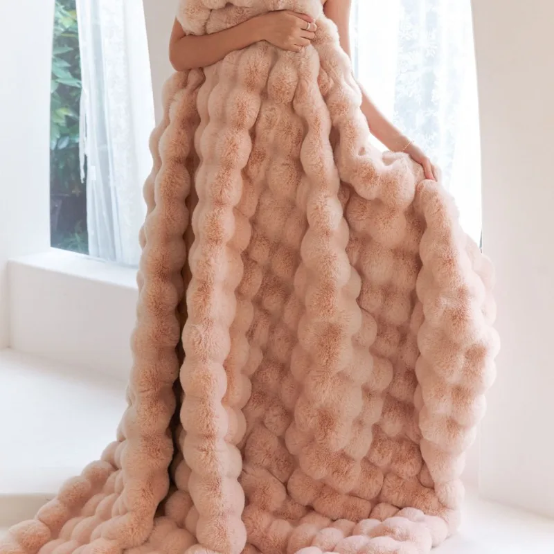 Kuscheldecke Extra Dick – Flauschige Plüschdecke & Warme Winterdecke für Sofa und Bett