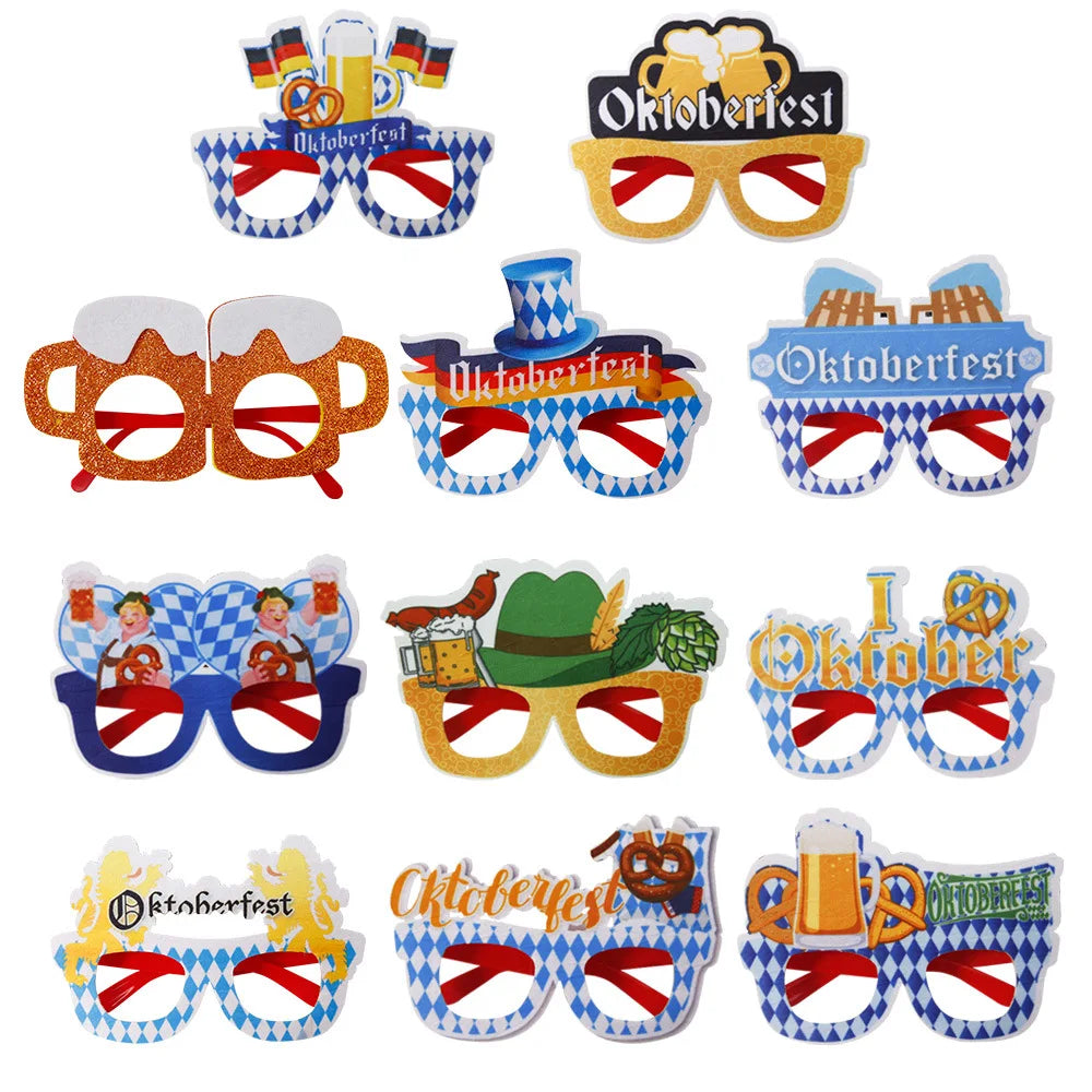 Oktoberfest Partybrillen Set, Spaßbrillen 24-teilig