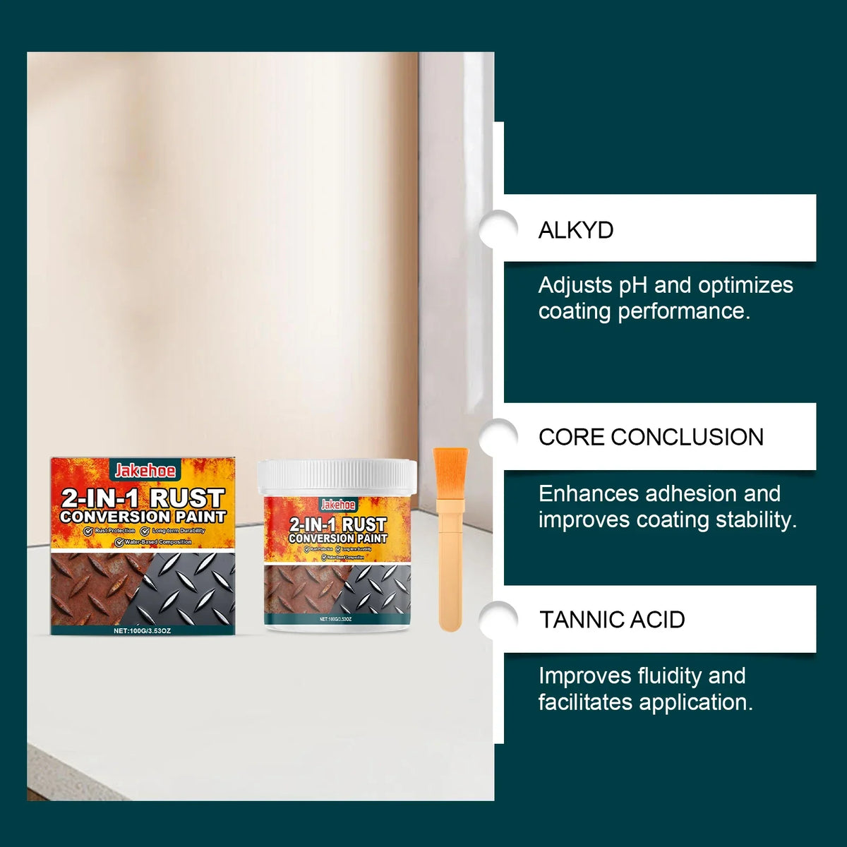 RustConversion 2-in-1 Rostumwandler Und Metallgrundierung