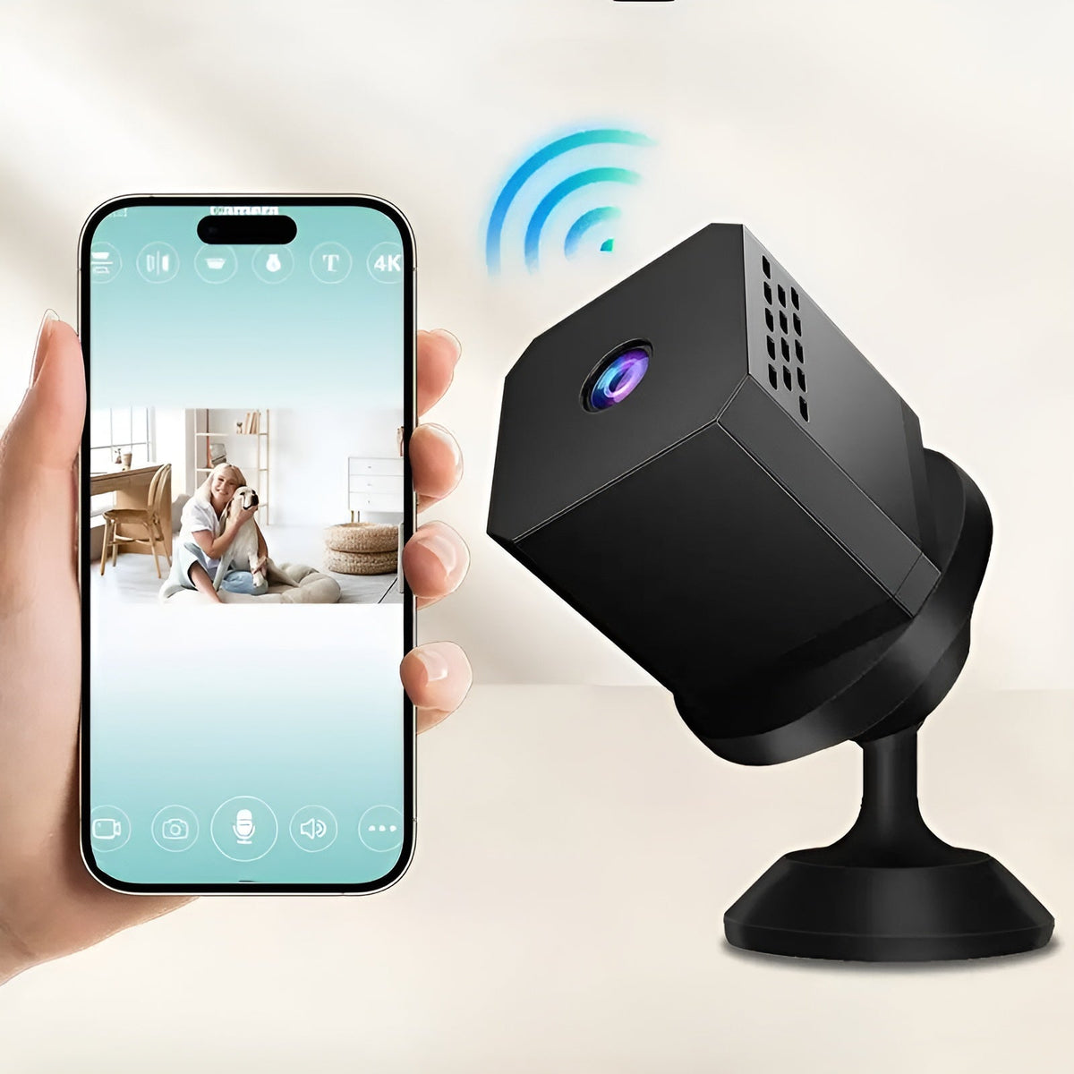 CompactCamera Kabellose HD Nachtsicht-Überwachungskamera