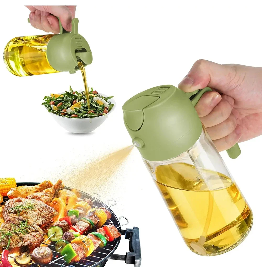 OilDispenser 2-in-1 Glasspender Zum Sprühen Und Gießen