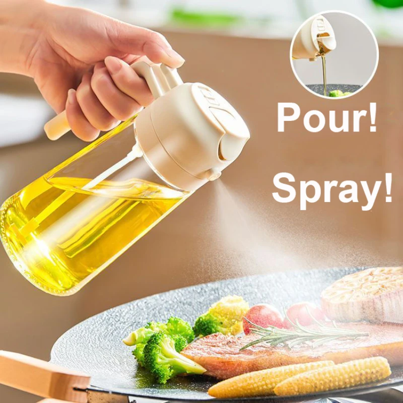 OilDispenser 2-in-1 Glasspender Zum Sprühen Und Gießen