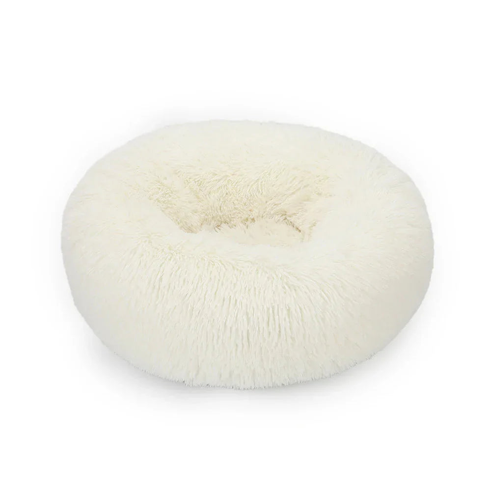 FurryBed Haustierbett Rund, Beruhigend und Waschbar