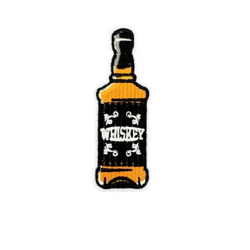 Oktoberfest Aufnäher Set Biermotive, Patches 6-teilig