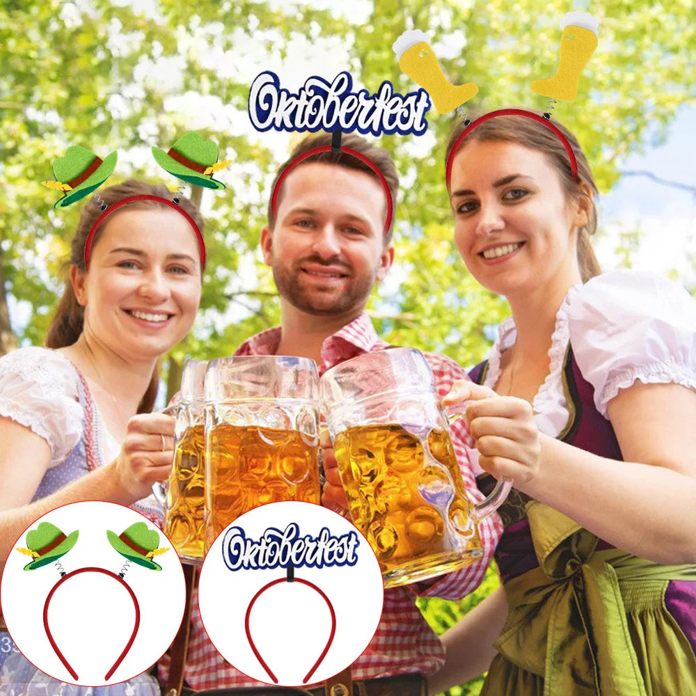 Oktoberfest Haarreif-Set, Kostümzubehör 16-teilig