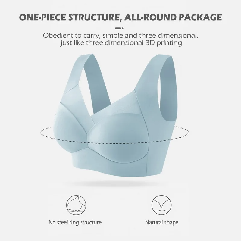 CurveBra Push-Up BH Ohne Bügel, Atmungsaktiv Und Nahtlos