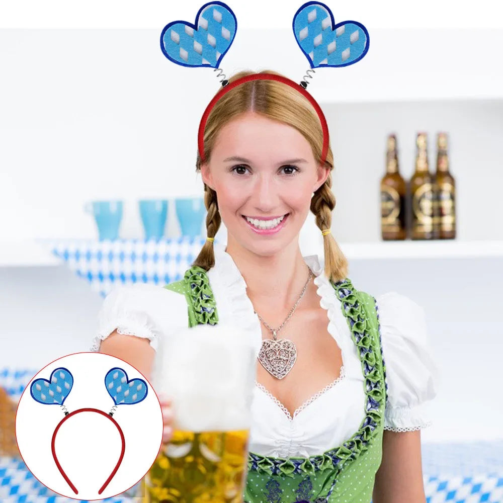 Oktoberfest Haarreif-Set, Kostümzubehör 16-teilig