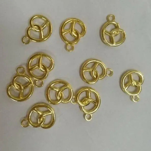Oktoberfest Mini Brezel-Anhänger, DIY-Schmuck 30 Stück
