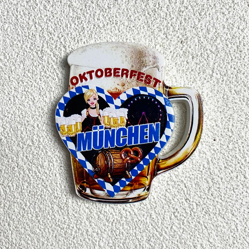 Kühlschrankmagnet München 3D, Souvenir 2er-Set