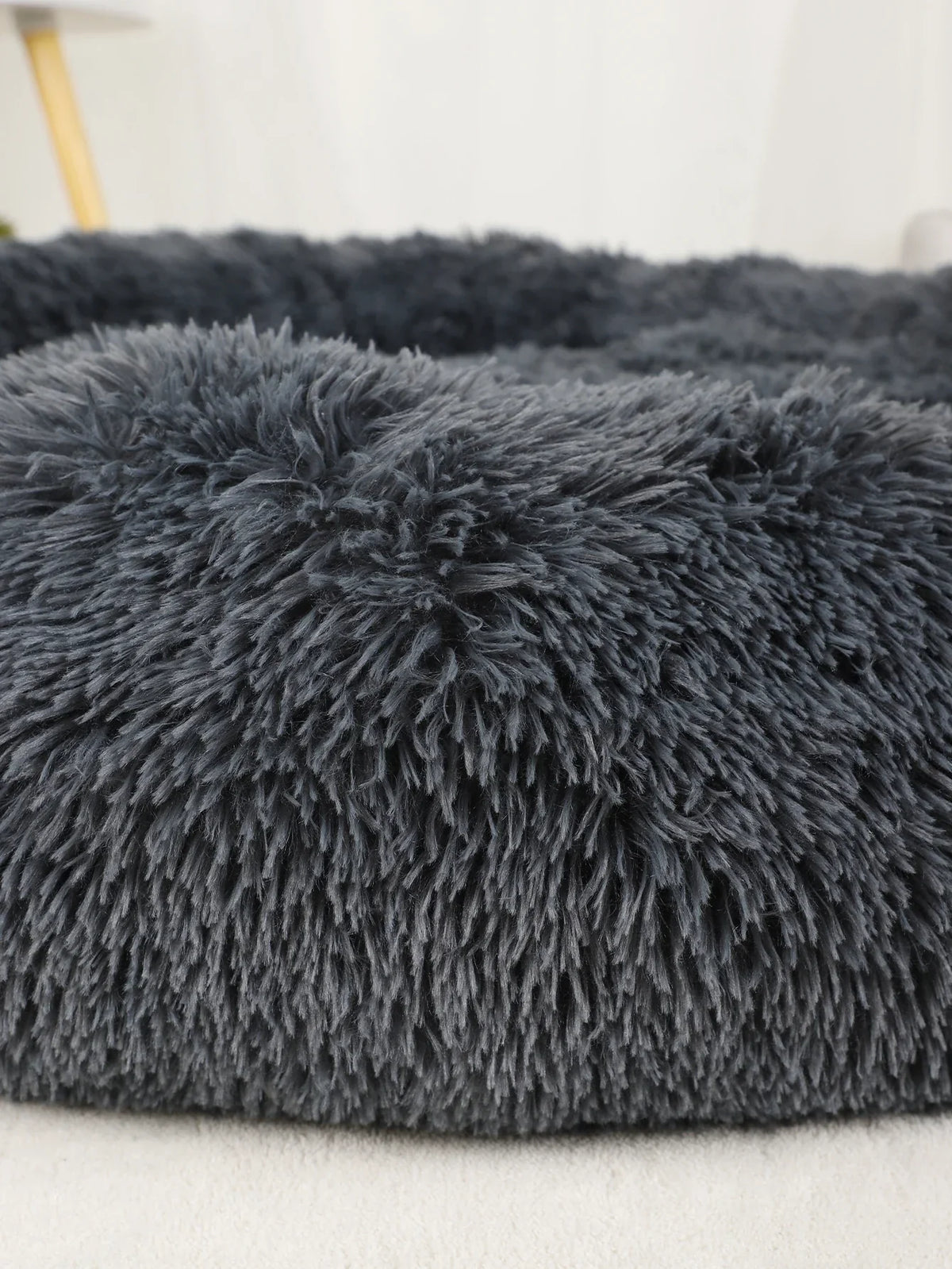FurryBed Haustierbett Rund, Beruhigend und Waschbar