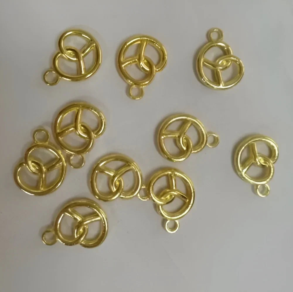 Oktoberfest Mini Brezel-Anhänger, DIY-Schmuck 30 Stück