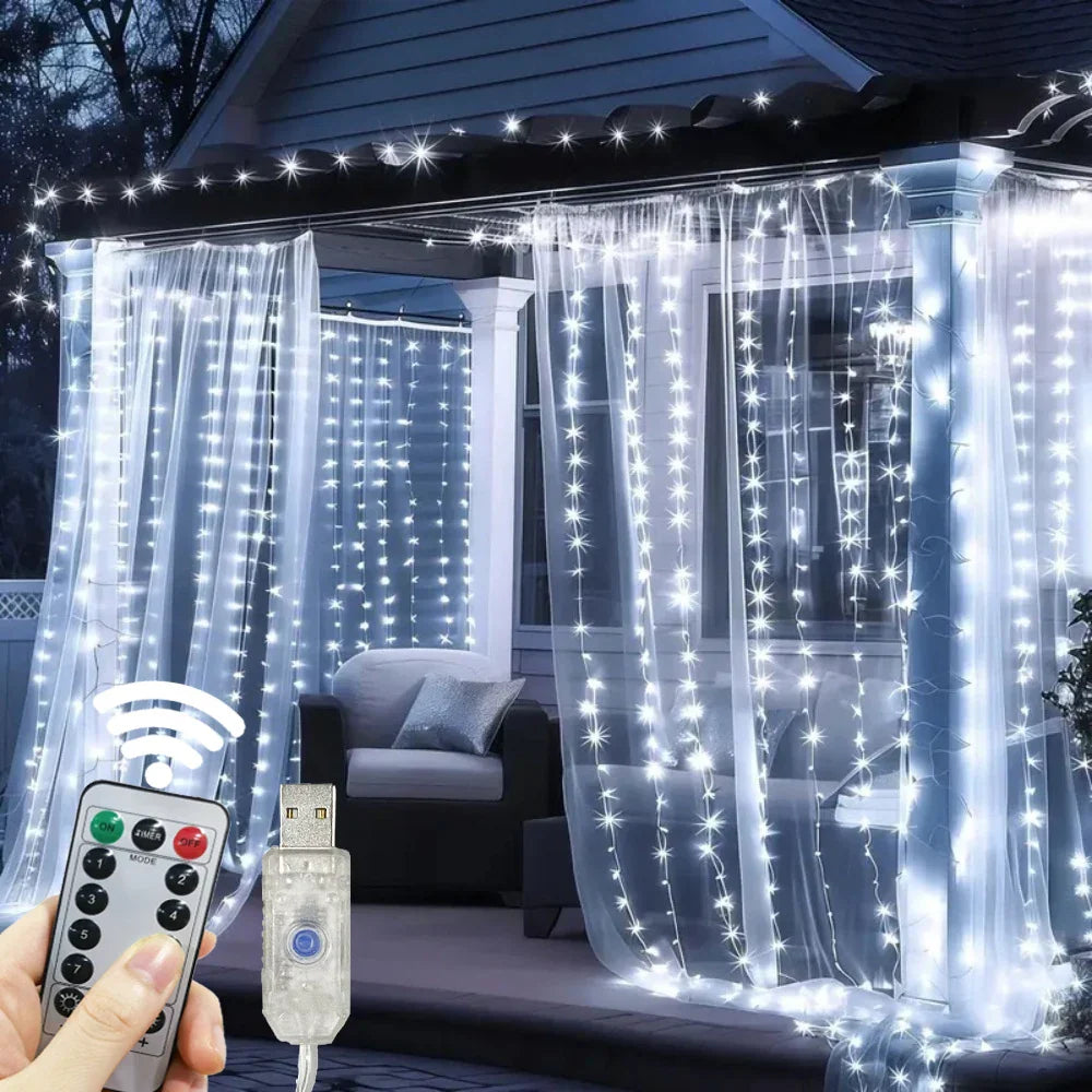 CurtainLights – LED-Lichtervorhang für gemütliche Beleuchtung