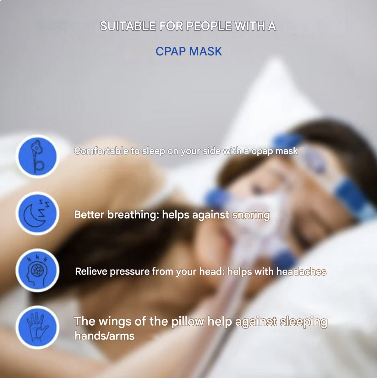 CurvePillow Ergonomisches Nackenstützkissen, Atmungsaktiv