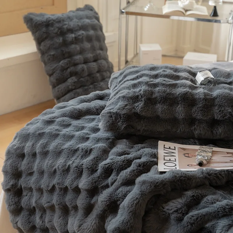 Kuscheldecke Extra Dick – Flauschige Plüschdecke & Warme Winterdecke für Sofa und Bett