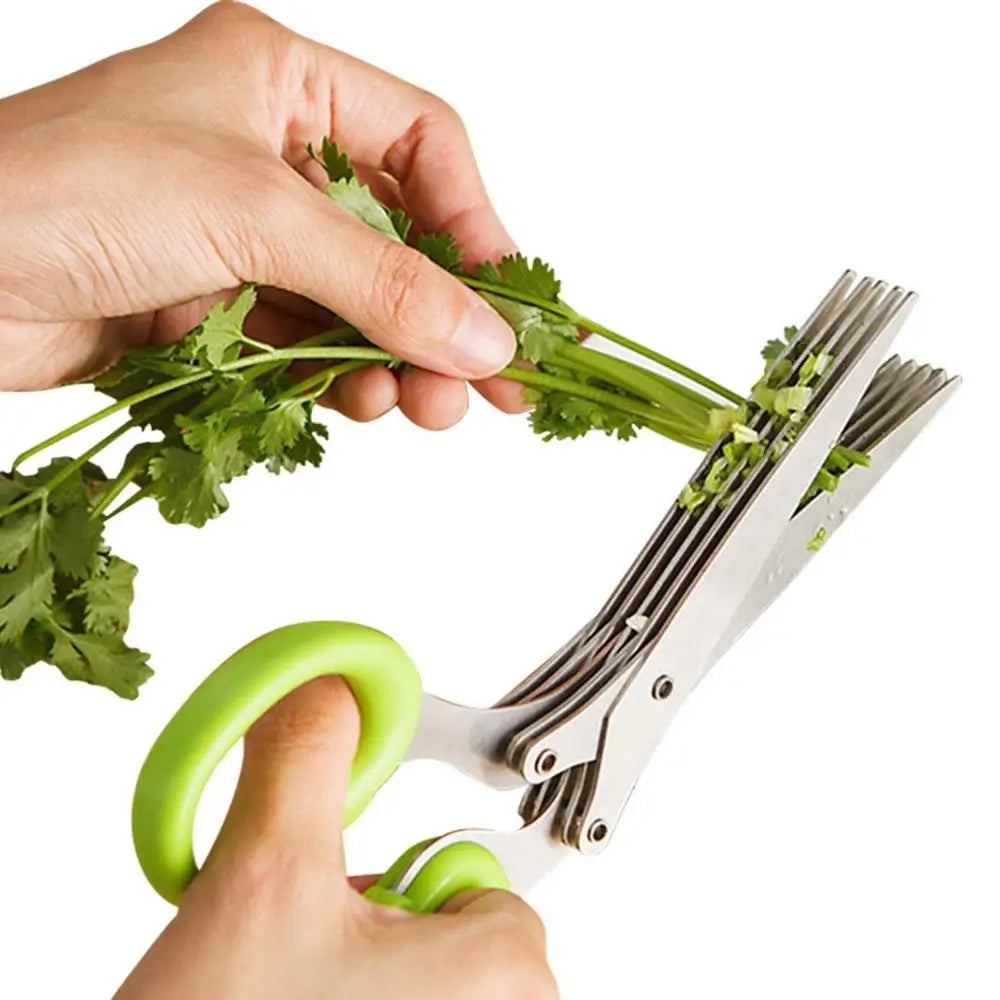 KitchenScissors 5-Klingen Küchenschere Für Kräuter Und Salat