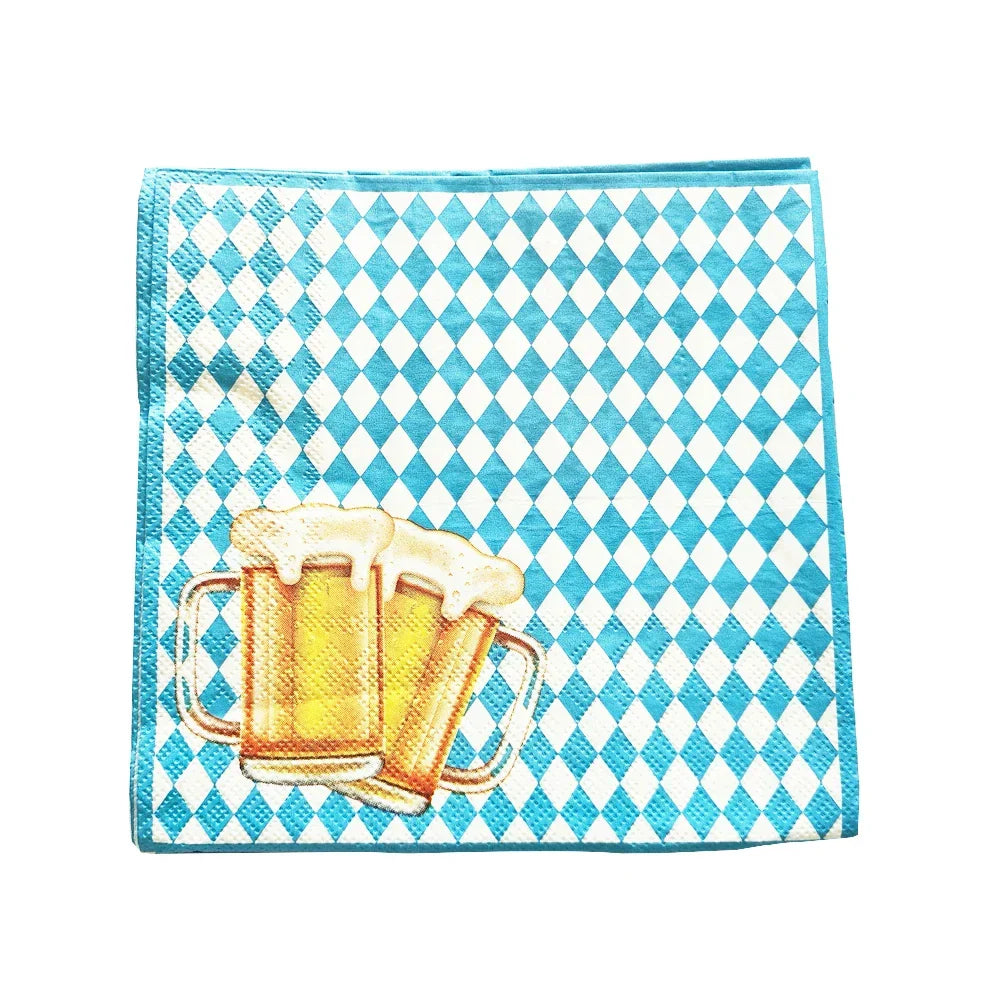 Oktoberfest Einweg-Partygeschirr Set, 140-teilig für 20 Personen
