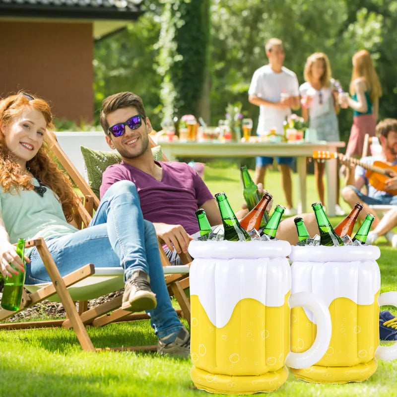 Oktoberfest Aufblasbarer Bierkühler, Bierkrug-Design Poolzubehör