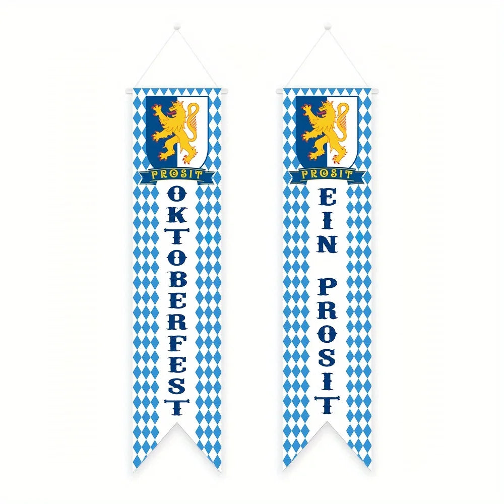 Oktoberfest Deko-Set, Banner Girlande & Partyspieße