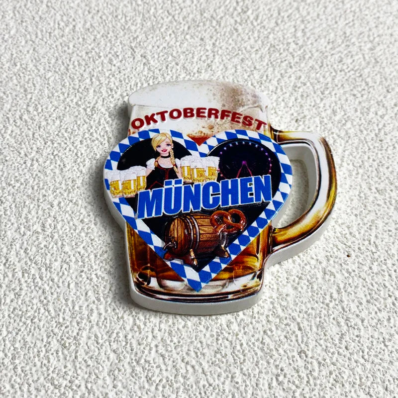 Kühlschrankmagnet München 3D, Souvenir 2er-Set