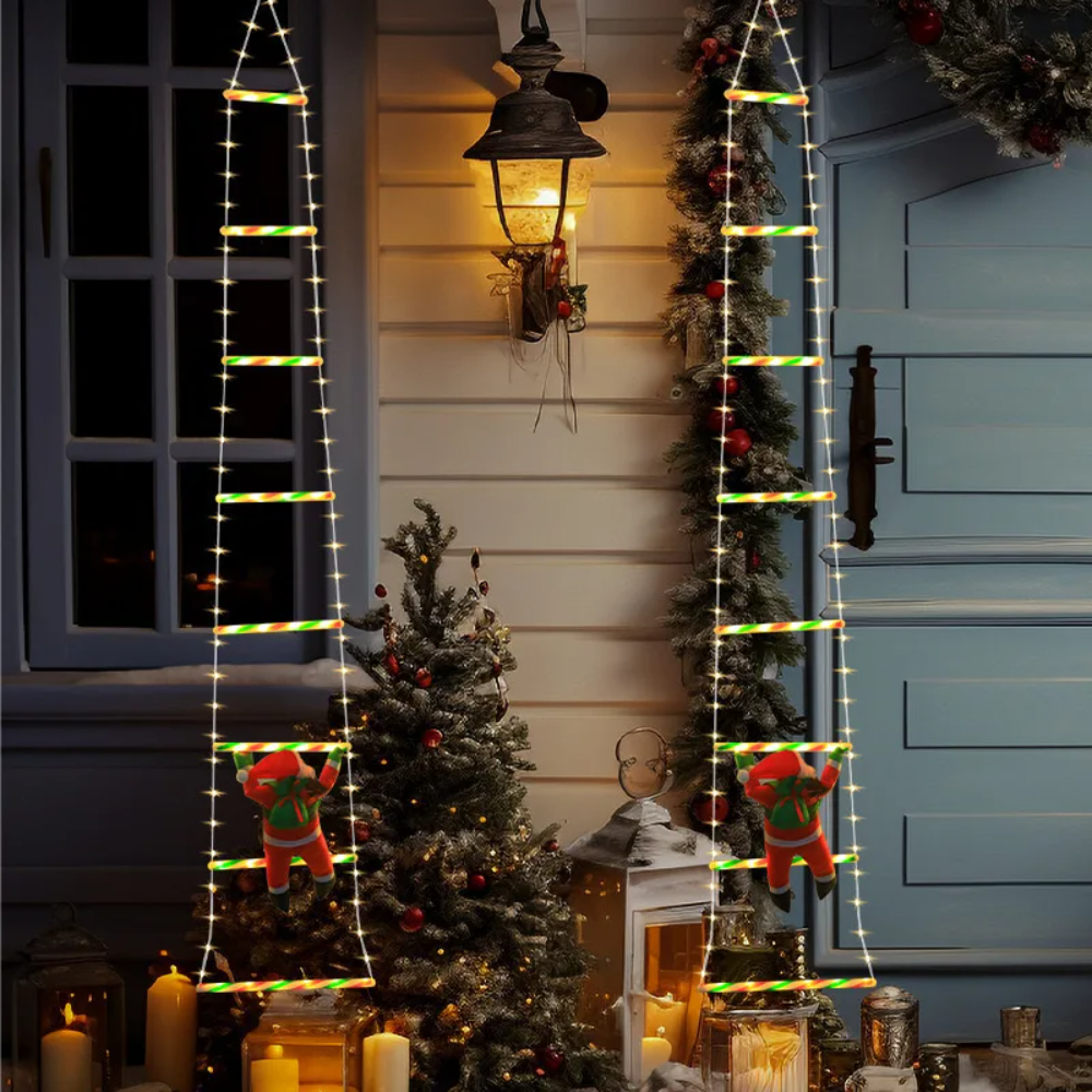 ChristmasLadder – Weihnachtsmann-LED-Leiter für den Außenbereich