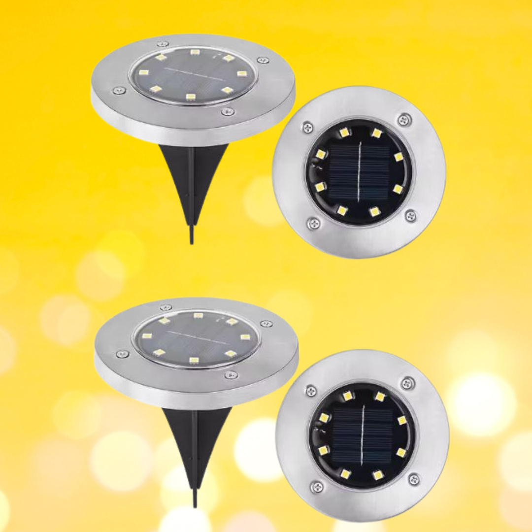 LEDSolar – LED Solarleuchten für Garten und Rasen, 4er Set