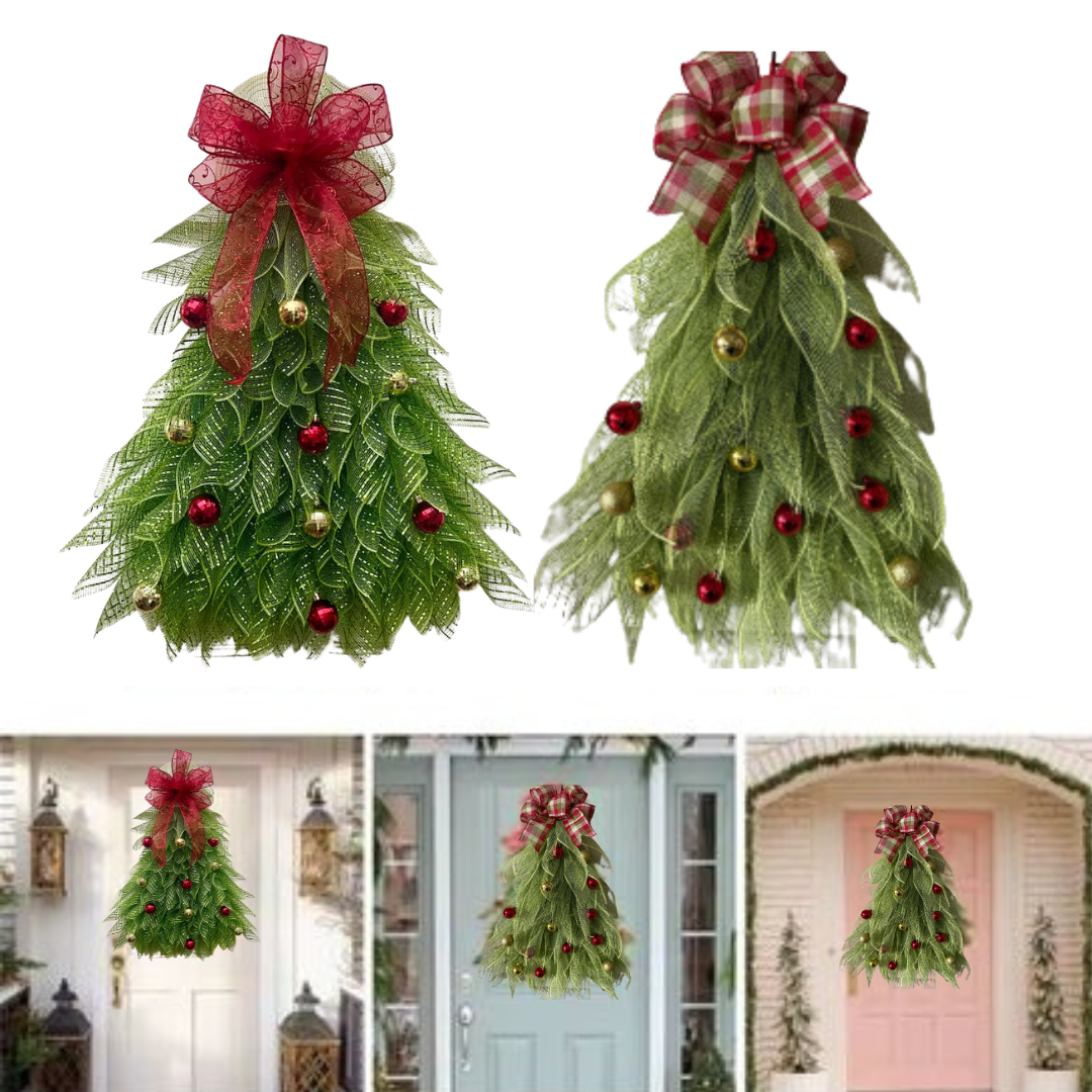 Weihnachtskranz Tür- und Wanddekoration – Klassisches Design