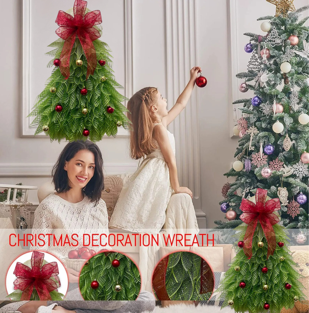 Weihnachtskranz Tür- und Wanddekoration – Klassisches Design