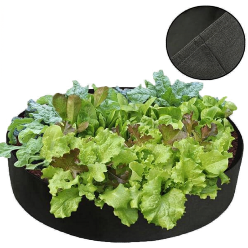 Nahaufnahme der robusten Filz-Nahtverarbeitung des GardenBed Hochbeets