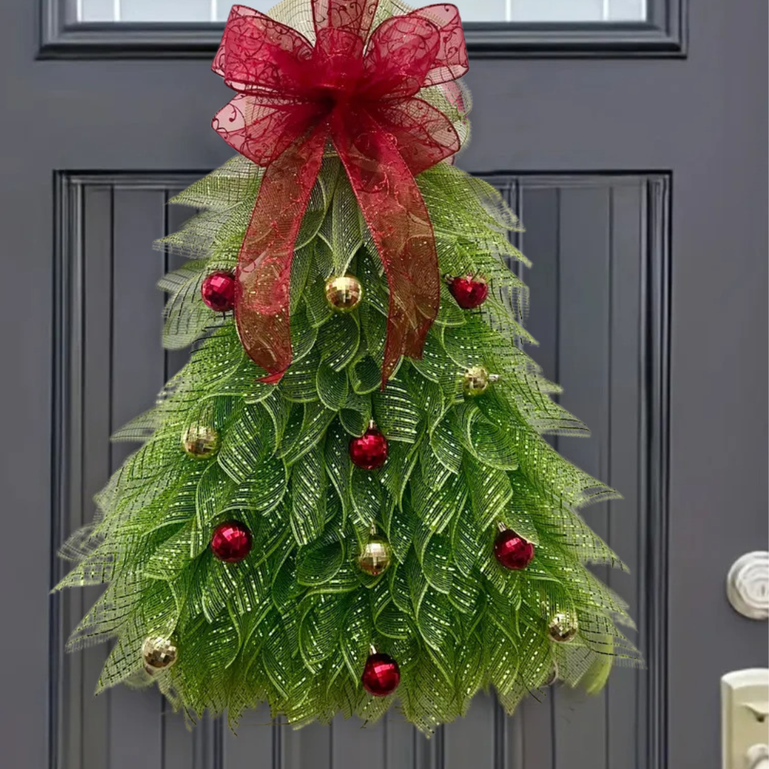Weihnachtskranz Tür- und Wanddekoration – Klassisches Design