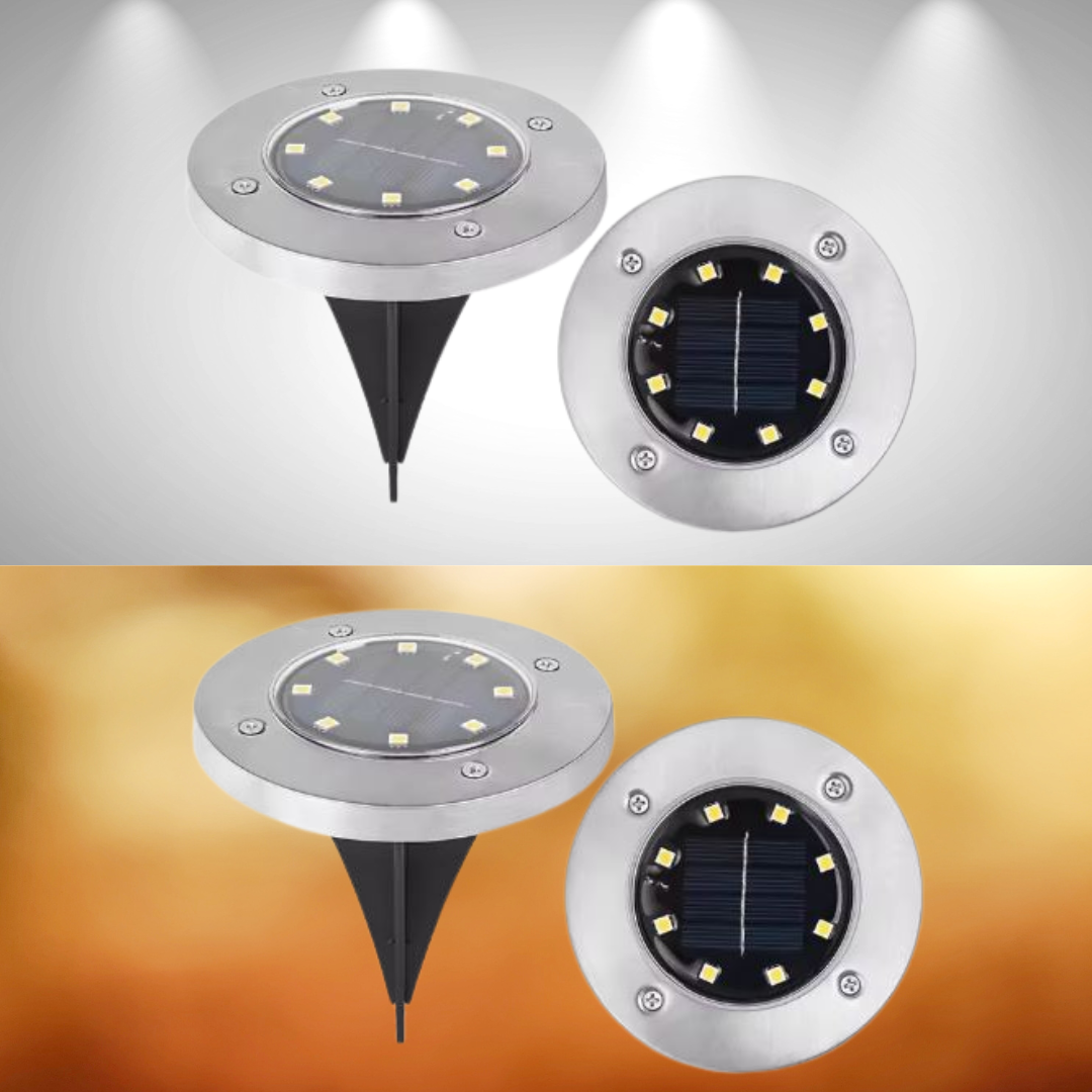 LEDSolar – LED Solarleuchten für Garten und Rasen, 4er Set