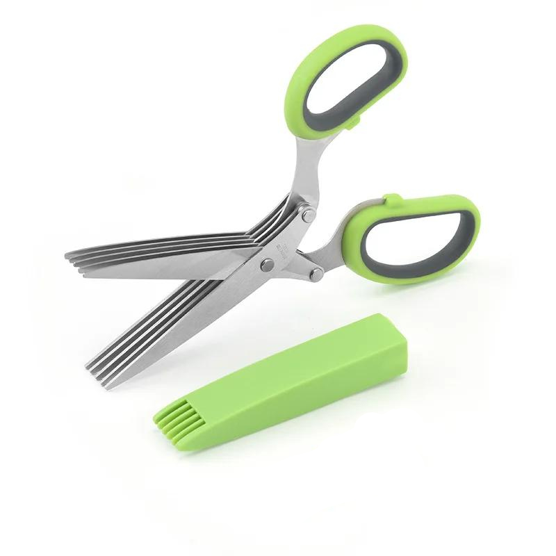 KitchenScissors 5-Klingen Küchenschere Für Kräuter Und Salat