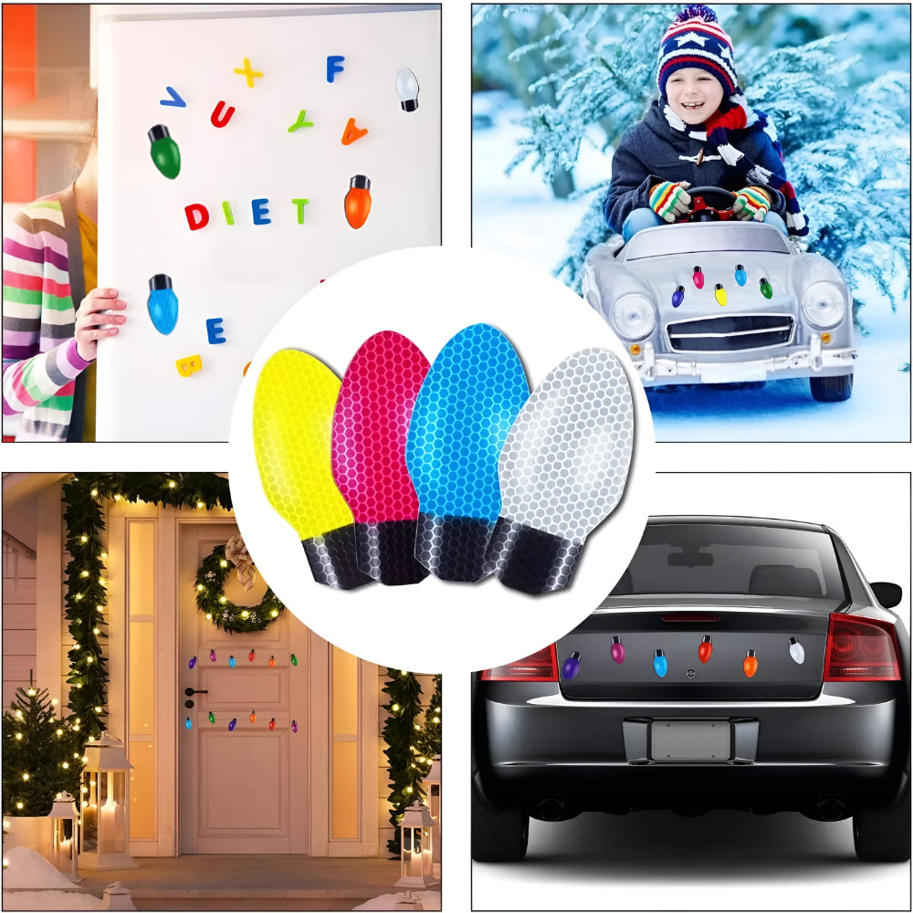 Magnetische Weihnachtslichter Auto – Reflektierendes Deko-Set Außen